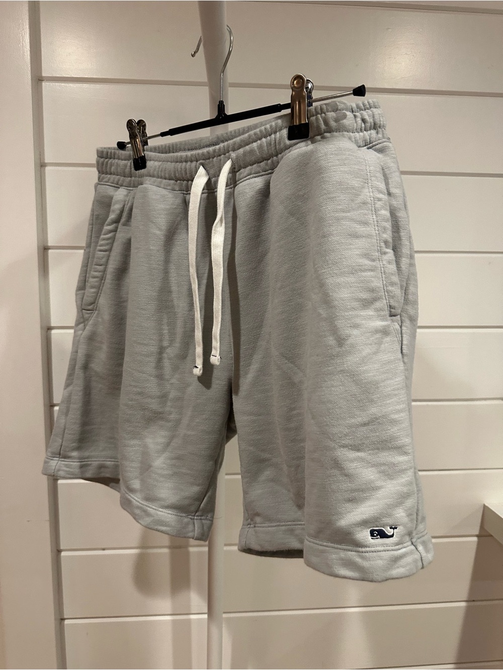 Vineyard Vines Light Gray Men's Fleece Drawstring Shorts